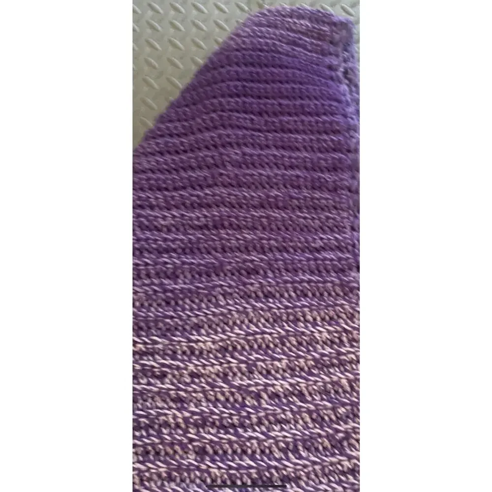 Handmade Long Women Pocket Scarf Purple